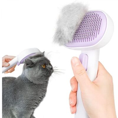 OEM Spazzola Per Cani E Gatti, Spazzola Autopulente Per Gatti E Cani A Pelo Lungo O Corto, Design A Un Solo Tocco (viola) OEM Spazzola Per Cani E Gatti, Spazzola Autopulente Per Gatti E Cani A Pelo Lungo O Corto, Design A Un Solo Tocco (viola)