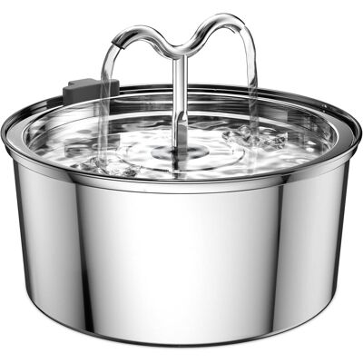 OEM Fontana Per Gatti, Dispenser D'Acqua Per Animali Domestici In Acciaio Inossidabile Da 3,2 L/1100 Oz, Fontanella Automatica In Metallo Per Cani, Pompa Ultra Silenziosa E A Prova Di Perdite. OEM Fontana Per Gatti, Dispenser D'Acqua Per Animali Domestici In Acciaio Inossidabile Da 3,2 L/1100 Oz, Fontanella Automatica In Metallo Per Cani, Pompa Ultra Silenziosa E A Prova Di Perdite.