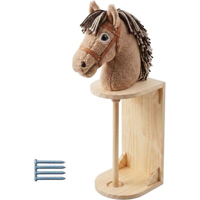 RELAXDAYS Supporto Da Parete Per Cavallo A Bastone, Porta Hobby Horse, 35x15x15 Cm, Per Bambini, Legno Naturale RELAXDAYS Supporto Da Parete Per Cavallo A Bastone, Porta Hobby Horse, 35x15x15 Cm, Per Bambini, Legno Naturale
