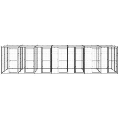 MAISON EXCLUSIVE - Gabbia Per Cani Da Esterno In Acciaio Con Tetto 16,94 M² MAISON EXCLUSIVE - Gabbia Per Cani Da Esterno In Acciaio Con Tetto 16,94 M²
