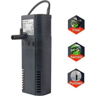OEM Filtro Interno Per Acquario 300 L/h – Pompa Sommergibile Con Ugello Spray Per Acquari Fino A 300 L, Silenziosa Ed Economica OEM Filtro Interno Per Acquario 300 L/h – Pompa Sommergibile Con Ugello Spray Per Acquari Fino A 300 L, Silenziosa Ed Economica