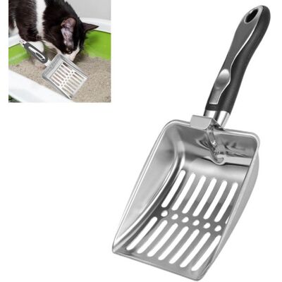 OEM Paletta Per Lettiera In Metallo - Paletta A Maglia Larga - Adatta Per Gattini, Rettili, Terrari, Animali Domestici E Polli - 25,2 X 10,8 Cm OEM Paletta Per Lettiera In Metallo - Paletta A Maglia Larga - Adatta Per Gattini, Rettili, Terrari, Animali Domestici E Polli - 25,2 X 10,8 Cm