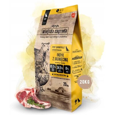 OEM Wiejska Zagroda Cibo Secco Per Cani Al Gusto Di Tacchino E Agnello, Per Razze Di Piccola Taglia, Confezione Da 20 Kg OEM Wiejska Zagroda Cibo Secco Per Cani Al Gusto Di Tacchino E Agnello, Per Razze Di Piccola Taglia, Confezione Da 20 Kg