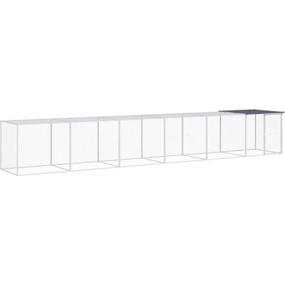 MAISON EXCLUSIVE - Gabbia Polli Con Tetto Antracite 603x98x90 Cm Acciaio Zincato MAISON EXCLUSIVE - Gabbia Polli Con Tetto Antracite 603x98x90 Cm Acciaio Zincato