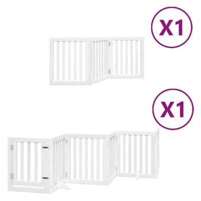 HELLOSHOP26 Cancelletto Di Sicurezza Per Animali Domestici Porta Pieghevole 9 Pannelli Legno Di Pioppo Bianco 020023293 HELLOSHOP26 Cancelletto Di Sicurezza Per Animali Domestici Porta Pieghevole 9 Pannelli Legno Di Pioppo Bianco 020023293