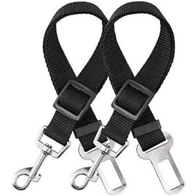 KEEMOTE Pettorina Universale Per Auto Per Cani In 2 Pezzi, Cintura Di Sicurezza Regolabile, Resistente Agli Strappi E Durevole, Adatta A Cani E Gatti Di Tutte Le Taglie (33-60 Cm), In Nylon Nero. KEEMOTE Pettorina Universale Per Auto Per Cani In 2 Pezzi, Cintura Di Sicurezza Regolabile, Resistente Agli Strappi E Durevole, Adatta A Cani E Gatti Di Tutte Le Taglie (33-60 Cm), In Nylon Nero.