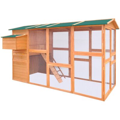 MAISON EXCLUSIVE - Pollaio In Legno 295x163x170 Cm MAISON EXCLUSIVE - Pollaio In Legno 295x163x170 Cm
