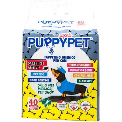 MARCA Tappetino Puppy Pet Cm.60x90 Carboni Attivi Pz.40 MARCA Tappetino Puppy Pet Cm.60x90 Carboni Attivi Pz.40