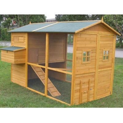 IL VERDE MONDO Pollaio In Legno Brahma Xxxxl Nido Doppio IL VERDE MONDO Pollaio In Legno Brahma Xxxxl Nido Doppio
