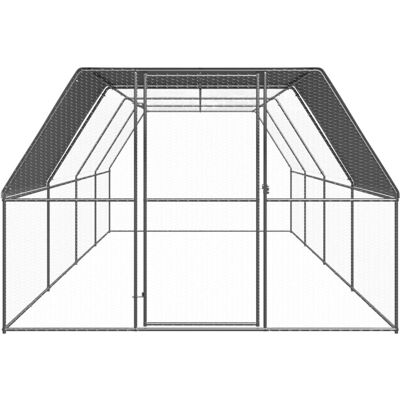 MAISON EXCLUSIVE - Pollaio Per Esterni 3x8x2 M In Acciaio Zincato MAISON EXCLUSIVE - Pollaio Per Esterni 3x8x2 M In Acciaio Zincato