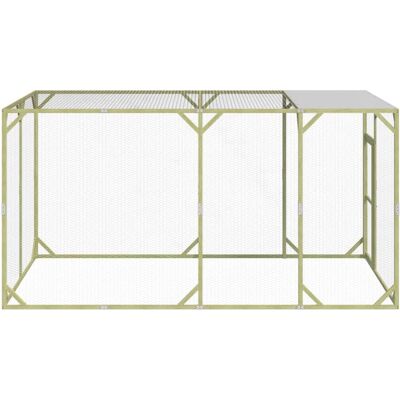 MAISON EXCLUSIVE - Pollaio 200x400x200 Cm Legno Massello Di Pino Impregnato MAISON EXCLUSIVE - Pollaio 200x400x200 Cm Legno Massello Di Pino Impregnato