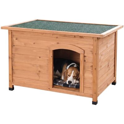 RELAXDAYS Cuccia Per Cani, Legno, Hxlxp: 58,5 X 85 X 53 Cm, Tetto Apribile Impermeabile, Per Esterni, Arancione/verde RELAXDAYS Cuccia Per Cani, Legno, Hxlxp: 58,5 X 85 X 53 Cm, Tetto Apribile Impermeabile, Per Esterni, Arancione/verde