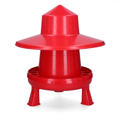GAUN Poultry Feeder 4 Kg Plastica Rossa GAUN Poultry Feeder 4 Kg Plastica Rossa