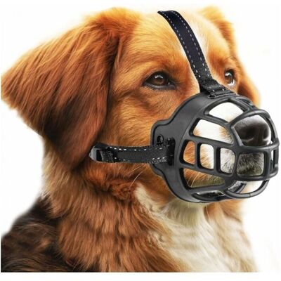 OEM Museruola Per Cani, Museruola A Cestello Per Cani Di Piccola, Media E Grande Taglia Con Cinghie Regolabili (taglia 5, Nera) OEM Museruola Per Cani, Museruola A Cestello Per Cani Di Piccola, Media E Grande Taglia Con Cinghie Regolabili (taglia 5, Nera)