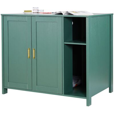 VEVOR Mobile Lettiera Per Gatti, Mobiletto Autopulente Da 105 Cm, Con Cassetto E Divisorio Rimovibile, Armadietto Automatico Per Nascondere Lettiere Con Presa Di Corrente Integrata VEVOR Mobile Lettiera Per Gatti, Mobiletto Autopulente Da 105 Cm, Con Cassetto E Divisorio Rimovibile, Armadietto Automatico Per Nascondere Lettiere Con Presa Di Corrente Integrata