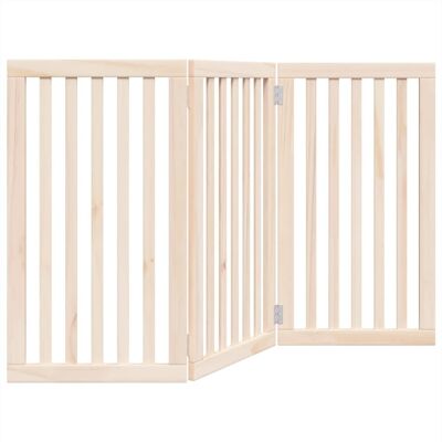HELLOSHOP26 Cancelletto Di Sicurezza Pieghevole A 3 Pannelli Per Cani 150 Cm Legno Di Pioppo Marrone 020023069 HELLOSHOP26 Cancelletto Di Sicurezza Pieghevole A 3 Pannelli Per Cani 150 Cm Legno Di Pioppo Marrone 020023069