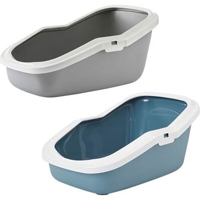 SAVIC Lettiera Per Gatti Toilette Alta Per Gatti Wc Blu SAVIC Lettiera Per Gatti Toilette Alta Per Gatti Wc Blu