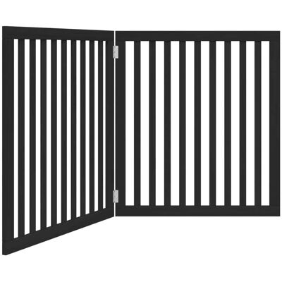 HELLOSHOP26 Cancelletto Di Sicurezza Per Cani 80 X 90 X 2 Cm Pieghevole 2 Pannelli Legno Di Pioppo Nero 020023059 HELLOSHOP26 Cancelletto Di Sicurezza Per Cani 80 X 90 X 2 Cm Pieghevole 2 Pannelli Legno Di Pioppo Nero 020023059