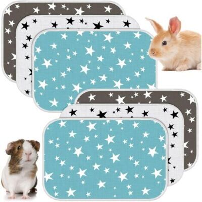 OEM 6 Paquets Tapis De Cage De Cochon D'Inde Coussins Pipi Absorbants Réutilisables Doublures Lavables De Lapin Litière Imperméable Pour Petit Animal Chiot Hamster, 3 Styles (50 X 70 Cm) OEM 6 Paquets Tapis De Cage De Cochon D'Inde Coussins Pipi Absorbants Réutilisables Doublures Lavables De Lapin Litière Imperméable Pour Petit Animal Chiot Hamster, 3 Styles (50 X 70 Cm)