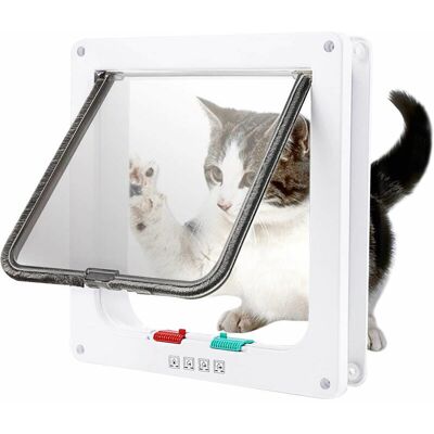 OEM La Gattaiola Per Animali Domestici Permette Di Controllare La Direzione Di Ingresso E Di Uscita Della Gattaiola Bianca A Forma Di L OEM La Gattaiola Per Animali Domestici Permette Di Controllare La Direzione Di Ingresso E Di Uscita Della Gattaiola Bianca A Forma Di L