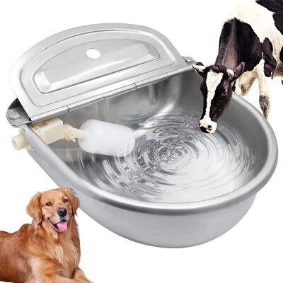 VISTRECK Abbeveratoio Automatico Da 4 Litri Per Bestiame, In Acciaio Inox, Con Valvola A Galleggiante, Ideale Per Cani, Cavalli, Bestiame, Capre E Pecore. VISTRECK Abbeveratoio Automatico Da 4 Litri Per Bestiame, In Acciaio Inox, Con Valvola A Galleggiante, Ideale Per Cani, Cavalli, Bestiame, Capre E Pecore.