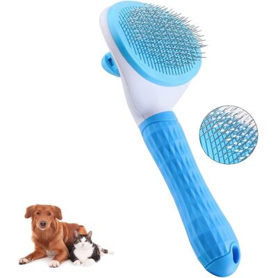Zone Spazzola Autopulente Per Cani E Pettine Per Gatti Che Rimuove Efficacemente Il 95% Dei Peli Morti E Della Lanugine Da Cani E Gatti A Pelo Corto E Lungo (blu, 40496) Zone Spazzola Autopulente Per Cani E Pettine Per Gatti Che Rimuove Efficacemente Il 95% Dei Peli Morti E Della Lanugine Da Cani E Gatti A Pelo Corto E Lungo (blu, 40496)