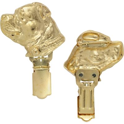 OEM Staffordshire Bull Terrier, Staffik, Staffi - Spilla Con Clip, Porta Numero Di Partenza Placcato Oro, Regalo Per Una Mostra Canina Di Art-dog OEM Staffordshire Bull Terrier, Staffik, Staffi - Spilla Con Clip, Porta Numero Di Partenza Placcato Oro, Regalo Per Una Mostra Canina Di Art-dog