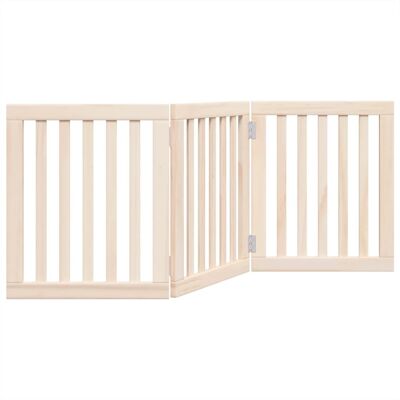 HELLOSHOP26 Cancelletto Di Sicurezza Pieghevole Per Cani A 3 Pannelli 150 Cm Legno Di Pioppo Marrone 020023066 HELLOSHOP26 Cancelletto Di Sicurezza Pieghevole Per Cani A 3 Pannelli 150 Cm Legno Di Pioppo Marrone 020023066