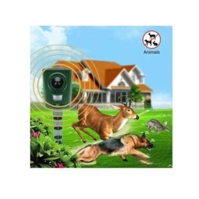 OEM Difensore Ultrasuoni Per Giardino Impermeabile, 2 Pz, Allontana Gatti, Cani E Uccelli, Modello Gt-01 OEM Difensore Ultrasuoni Per Giardino Impermeabile, 2 Pz, Allontana Gatti, Cani E Uccelli, Modello Gt-01