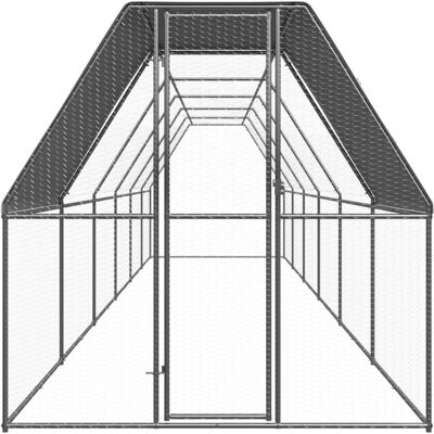 MAISON EXCLUSIVE - Pollaio Da Esterno 2x12x2 M In Acciaio Zincato MAISON EXCLUSIVE - Pollaio Da Esterno 2x12x2 M In Acciaio Zincato