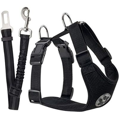 LIIYIELA Set Di Imbracatura E Guinzaglio Di Sicurezza, Imbracatura Multifunzionale Regolabile In Tessuto Traspirante Con Cintura Di Sicurezza Per Viaggi Su Strada E Passeggiate LIIYIELA Set Di Imbracatura E Guinzaglio Di Sicurezza, Imbracatura Multifunzionale Regolabile In Tessuto Traspirante Con Cintura Di Sicurezza Per Viaggi Su Strada E Passeggiate