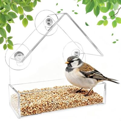 OEM Mangiatoia Per Uccelli Da Finestra - Casetta Per Uccelli - Con Ventosa - Grande Acrilico Trasparente - Mangiatoia Per Uccelli - Stazione Di Alimentazione - 15x7x16 Cm OEM Mangiatoia Per Uccelli Da Finestra - Casetta Per Uccelli - Con Ventosa - Grande Acrilico Trasparente - Mangiatoia Per Uccelli - Stazione Di Alimentazione - 15x7x16 Cm