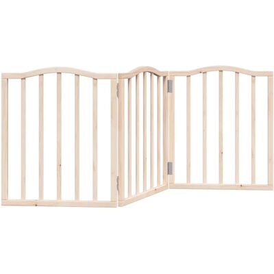 HELLOSHOP26 Cancelletto Di Sicurezza Pieghevole Per Cani A 3 Pannelli 150 Cm Legno Di Pioppo Marrone 020023076 HELLOSHOP26 Cancelletto Di Sicurezza Pieghevole Per Cani A 3 Pannelli 150 Cm Legno Di Pioppo Marrone 020023076