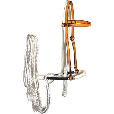 SARTORE Set Bosal E Mecate Con Testiera In Cuoio E Finiture In Rawhide Intrecciato SARTORE Set Bosal E Mecate Con Testiera In Cuoio E Finiture In Rawhide Intrecciato
