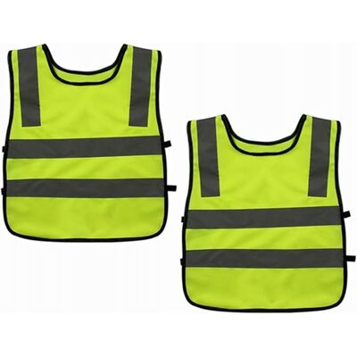 OEM Komunj 2 X Gilet Di Sicurezza, Giallo, Protezione, Taglia Universale, OEM Komunj 2 X Gilet Di Sicurezza, Giallo, Protezione, Taglia Universale,