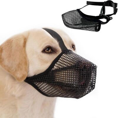 XISRENS Museruola Per Cani, Museruola A Cestello Per Cani, Museruola In Nylon, Museruola Traspirante Con Cinghie Regolabili Per Prevenire Morsi, Masticazioni E Abbaio XISRENS Museruola Per Cani, Museruola A Cestello Per Cani, Museruola In Nylon, Museruola Traspirante Con Cinghie Regolabili Per Prevenire Morsi, Masticazioni E Abbaio