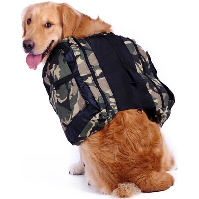 Zone Zaino Per Cani Con Ampie Tasche, Borsa A Tracolla, Bellissima Imbracatura Regolabile Per Cani Di Grossa Taglia, Escursionismo All'aperto, Campeggio, Passeggiate (m) Zone Zaino Per Cani Con Ampie Tasche, Borsa A Tracolla, Bellissima Imbracatura Regolabile Per Cani Di Grossa Taglia, Escursionismo All'aperto, Campeggio, Passeggiate (m)