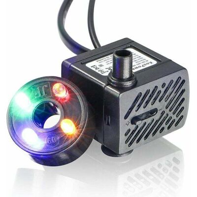 OEM Mini Pompa Per Acqua Con Led, 150 L/h, 2 W, Per Piccoli Acquari, Giardini, Fontane, Laghetti E Vasche. - Crezuo OEM Mini Pompa Per Acqua Con Led, 150 L/h, 2 W, Per Piccoli Acquari, Giardini, Fontane, Laghetti E Vasche. - Crezuo
