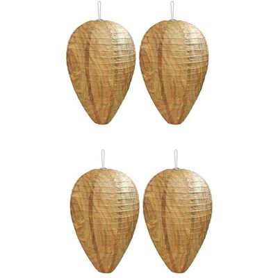 OEM Quattro Nidi Di Vespe Cartonaie, Esche Sospese, Nidi Di Vespe Simulati, Adatti Per Vespe, Calabroni E Vespe Gialle. OEM Quattro Nidi Di Vespe Cartonaie, Esche Sospese, Nidi Di Vespe Simulati, Adatti Per Vespe, Calabroni E Vespe Gialle.