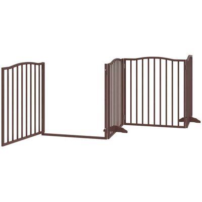HELLOSHOP26 Cancelletto Di Sicurezza Per Animali Domestici Porta Pieghevole 10 Pannelli Legno Di Pioppo Marrone 020023116 HELLOSHOP26 Cancelletto Di Sicurezza Per Animali Domestici Porta Pieghevole 10 Pannelli Legno Di Pioppo Marrone 020023116