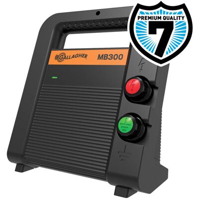 GALLAGHER Elettrificatore Mb300 A Batteria 12v E Corrente 230v Per Recinti Fino 25 Km Per Cavalli, Bestiame E Maiale GALLAGHER Elettrificatore Mb300 A Batteria 12v E Corrente 230v Per Recinti Fino 25 Km Per Cavalli, Bestiame E Maiale