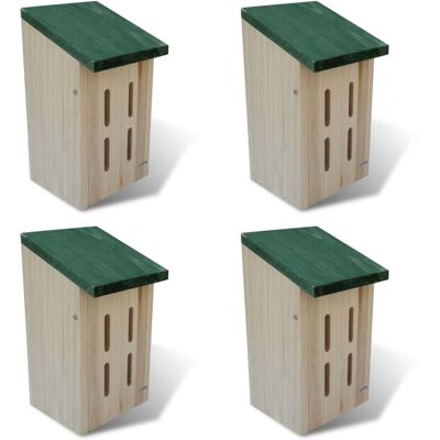 vidaXL Casette per farfalle 14 x 15 x 22 cm set di 4 - Casa per farfalle vidaXL Casette per farfalle 14 x 15 x 22 cm set di 4 - Casa per farfalle