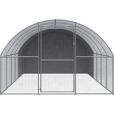 MAISON EXCLUSIVE - Pollaio Per Esterni 3x6x2 M In Acciaio Zincato MAISON EXCLUSIVE - Pollaio Per Esterni 3x6x2 M In Acciaio Zincato