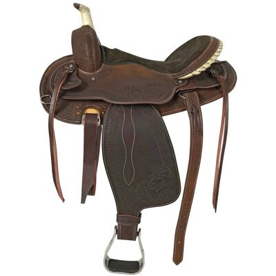 LAKOTA 16", Nero: Sella Western Arabian Modello Silver Wire LAKOTA 16", Nero: Sella Western Arabian Modello Silver Wire