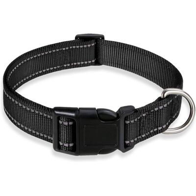 Zone Collare Riflettente Per Cani, Imbottitura In Neoprene Morbido E Traspirante, Collare Regolabile In Nylon Per Cani Di Piccola Taglia, Nero, Taglia S, 1 Pezzo Zone Collare Riflettente Per Cani, Imbottitura In Neoprene Morbido E Traspirante, Collare Regolabile In Nylon Per Cani Di Piccola Taglia, Nero, Taglia S, 1 Pezzo
