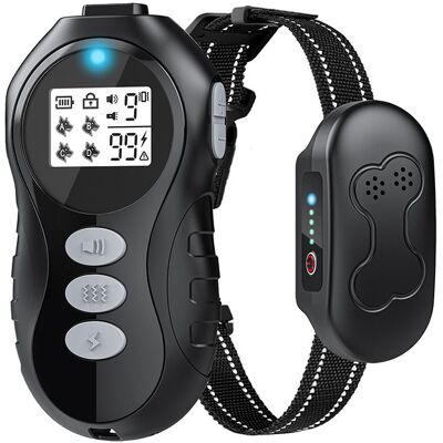 OEM Waterdichte Elektrische Hondentraininghalsband Mette Telefoon En Led Zaklamp, Schok En Vibratiemodi OEM Waterdichte Elektrische Hondentraininghalsband Mette Telefoon En Led Zaklamp, Schok En Vibratiemodi