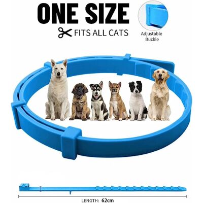 OEM Collare Antipulci E Zecche Regolabile E Impermeabile Per Cani E Gatti - Taglie Piccola, Media E Grande - Confezione Da 3 - Altro OEM Collare Antipulci E Zecche Regolabile E Impermeabile Per Cani E Gatti - Taglie Piccola, Media E Grande - Confezione Da 3 - Altro