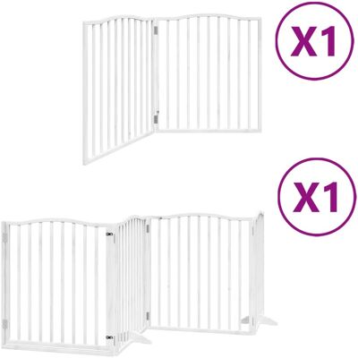 HELLOSHOP26 Cancelletto Di Sicurezza Per Animali Domestici Porta Pieghevole 6 Pannelli Legno Di Pioppo Bianco 020023232 HELLOSHOP26 Cancelletto Di Sicurezza Per Animali Domestici Porta Pieghevole 6 Pannelli Legno Di Pioppo Bianco 020023232