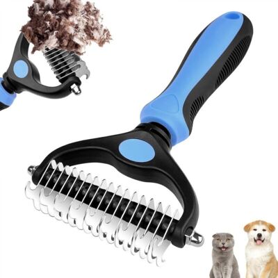 OEM Spazzola In Acciaio Inox Per Cani E Gatti, A Doppia Faccia, 17 + 9 Denti, Per Sottopelo, Nodi E Grovigli, Manico Con Foro Per Appenderla, Per Cani E Gatti OEM Spazzola In Acciaio Inox Per Cani E Gatti, A Doppia Faccia, 17 + 9 Denti, Per Sottopelo, Nodi E Grovigli, Manico Con Foro Per Appenderla, Per Cani E Gatti