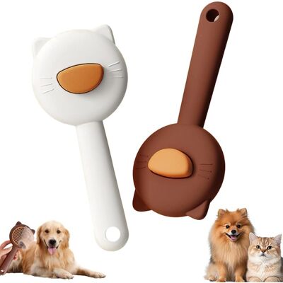 OEM Set Di 2 Spazzole Autopulenti Per Gatti, Adatte A Gatti A Pelo Lungo O Corto, Ideali Per La Toelettatura, La Rimozione Del Sottopelo E Il Massaggio. OEM Set Di 2 Spazzole Autopulenti Per Gatti, Adatte A Gatti A Pelo Lungo O Corto, Ideali Per La Toelettatura, La Rimozione Del Sottopelo E Il Massaggio.